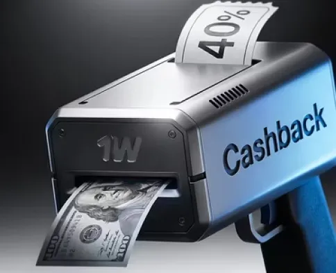 Cashback up to 40 % at the casino